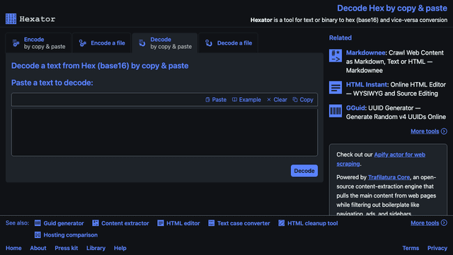 Decode by copypaste